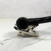 Alfred Dunhill - The White Spot Shell Briar 4102 Group 4 Bent Fishtail Pipe (DUN743)