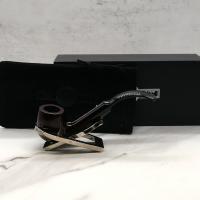 Alfred Dunhill - The White Spot Bruyere 2102 Group 2 Bent Fishtail Pipe (DUN782)