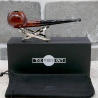 Alfred Dunhill - The White Spot Straight Grain Amber Flame Two Flame Straight Pipe (DUN853)