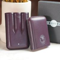 Dunhill Bulldog Cigar Case Robusto - Purple - Fits 3 Cigars