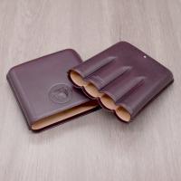 Dunhill Bulldog Cigar Case Robusto - Purple - Fits 4 Cigars