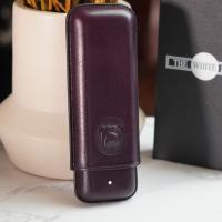 Dunhill Bulldog Cigar Case Corona Extra - Purple - Fits 2 Cigars