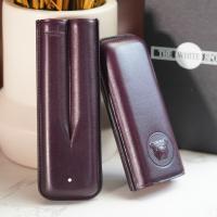 Dunhill Bulldog Cigar Case Corona Extra - Purple - Fits 2 Cigars