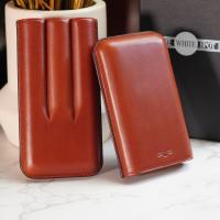 Dunhill Bulldog Cigar Case Corona Extra - Brown - Fits 3 Cigars