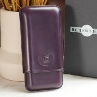 Dunhill Bulldog Cigar Case Corona Extra - Purple - Fits 3 Cigars