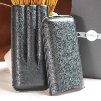 Dunhill White Spot Cigar Case Churchill - Black - Fits 3 Cigars