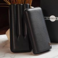 Dunhill White Spot 3 Finger Churchill Cigar Case - Fits 3 Cigars