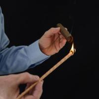 Dark Fire Spanish Cedar Cigar Spills - 10 Inches - Tube of 5