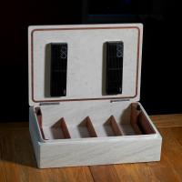 Davidoff Monolith Humidor - Cream Limestone - 120 Cigar Capacity