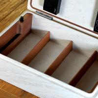 Davidoff Monolith Humidor - Cream Limestone - 120 Cigar Capacity