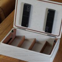 Davidoff Monolith Humidor - Cream Limestone - 120 Cigar Capacity