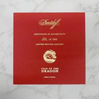 Davidoff Year of the Dragon Ashtray - Red & Gold