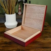 Klaro Desktop Analog Cherry Cigar Humidor - 25 Cigar Capacity (End of Line)