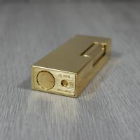 Dunhill Rollagas Lighter - Gold Plated, Barley Finish