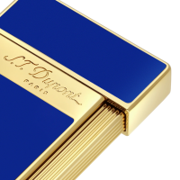 ST Dupont Lighter - Biggy - Gold & Blue