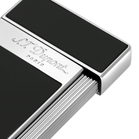 ST Dupont Lighter - Slimmy - Black & Chrome