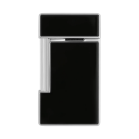 ST Dupont Lighter - Slimmy - Black & Chrome