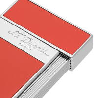 ST Dupont Lighter - Slimmy - Coral & Chrome