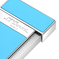 ST Dupont Lighter - Slimmy - Light Blue & Chrome