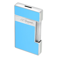 ST Dupont Lighter - Slimmy - Light Blue & Chrome