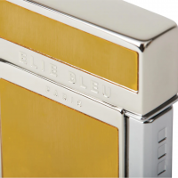 Elie Bleu Diamond Jet Flame Pocket Lighter - Brushed Gold