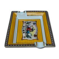 Elie Bleu Porcelain Cigar Ashtray - Alba Yellow