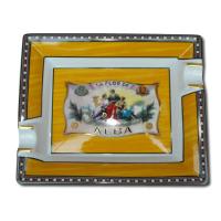 Elie Bleu Porcelain Cigar Ashtray - Alba Yellow