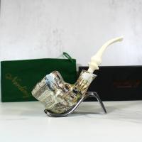 Erik Nording Freehand Harmony White Stem Bent Pipe (EN146)