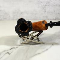 Erik Nording Freehand Briar Line Spiral Bent Fishtail Pipe (EN166)