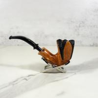 Erik Nording Freehand Briar Line Spiral Bent Fishtail Pipe (EN166)