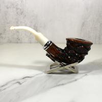 Erik Nording Royal Flush Queen White Stem Fishtail Pipe (EN195)