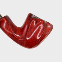 SLIGHT SECONDS Erik Nording Freehand Orange Grain 2 Fishtail Pipe (EN252)