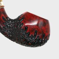 Erik Nording Double Silver Orange #3 Fishtail Pipe (EN254)