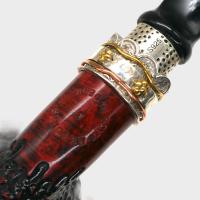 Erik Nording Double Silver Orange #3 Fishtail Pipe (EN254)