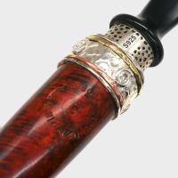 Erik Nording Double Silver Brown #3 Fishtail Pipe (EN255)