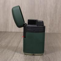 Easy Torch Double Jet Cross Lighter - Dark Green