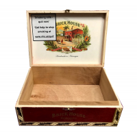 Empty Brick House Red Robusto Cigar Box