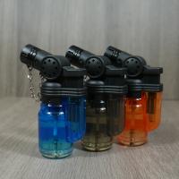 Eurojet Transparent Shisha Bottle Jet Flame Cigar Lighter - Lucky Dip Colour