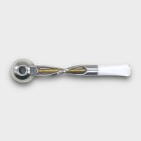 Falcon Shillelagh Twist Replacement Stem - White Chrome & Gold