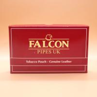 Falcon Starter Standard Pipe Set & Leather Tobacco Pouch - Straight (FAL607)