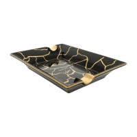 ST Dupont Cigar Ashtray - Fender - Black & Gold