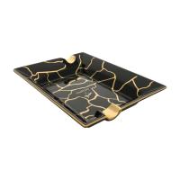 ST Dupont Cigar Ashtray - Fender - Black & Gold
