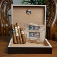 First Humidor Compendium Sampler - 4 Cigars, Humidor and Boveda
