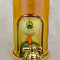 Golf Ball on Tee with Tap and 2 Glasses Whisky Decanter (Stylish Whisky) - 40% 350ml