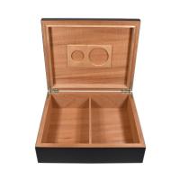 Black Humidor Beginners Set - 25 Cigar Capacity