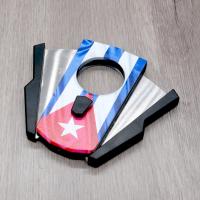 Twin Blade Cigar Cutter - Cuban Flag