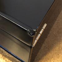 SLIGHT SECONDS - Prestige Hampton Humidor + Diamond Stitched Leather Top - Black - 200 Capacity