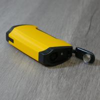 Honest Orion Jet Flame Cigar Lighter & Punch Cutter - Yellow (HON129)