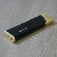 Honest Kildale Jet Flame Cigar Lighter - Black & Gold (HON138)