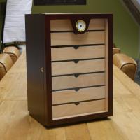 Knutsford Matte Cherry Cabinet Humidor - up to 200 Cigar Capacity